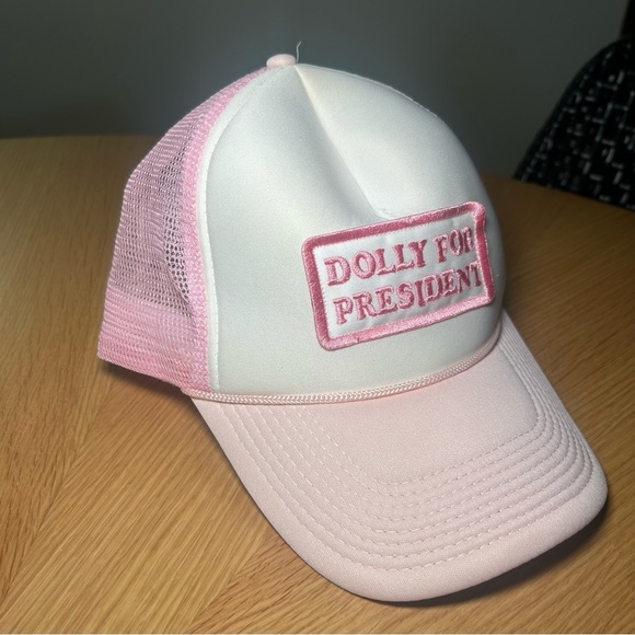 Pink ‘Dolly for President’ Western Cowgirl Hat - Picture 3 of 5